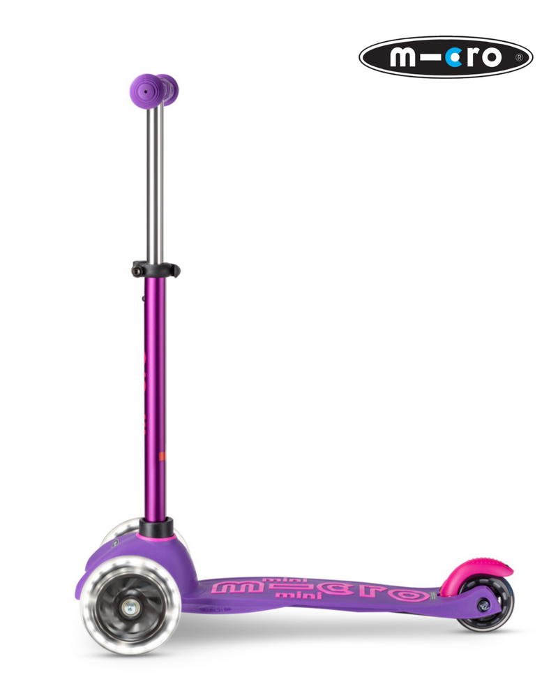 Scooter MMD173 Mini Micro Deluxe LED Purple Pink Niña Pequeña