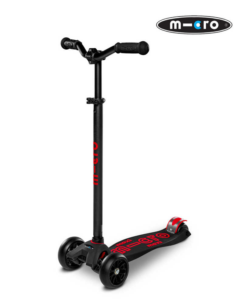 Scooter MMD087 Maxi Micro Deluxe Pro Black/Red Niño