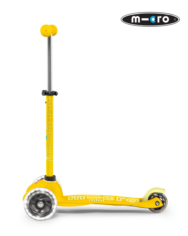 Scooter MMD053 Mini Micro Deluxe LED Yellow Niño-Niña Toddler