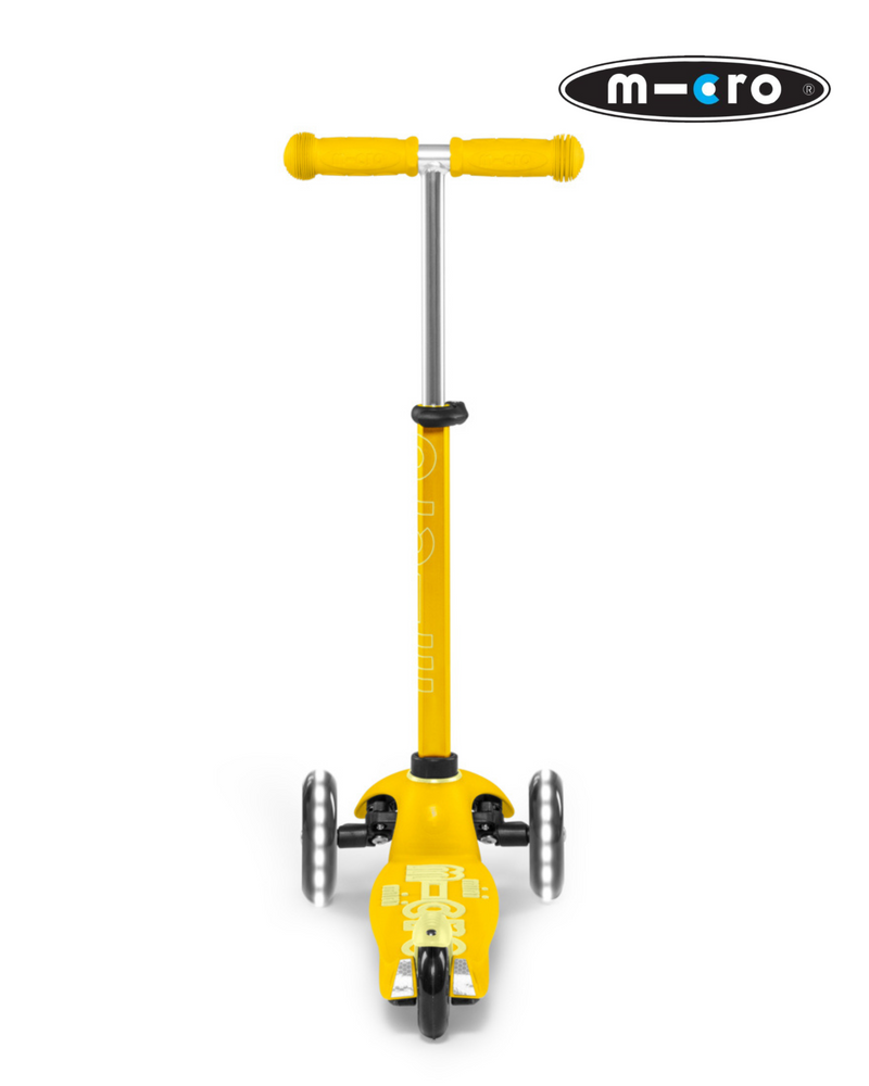 Scooter MMD053 Mini Micro Deluxe LED Yellow Niño-Niña Toddler