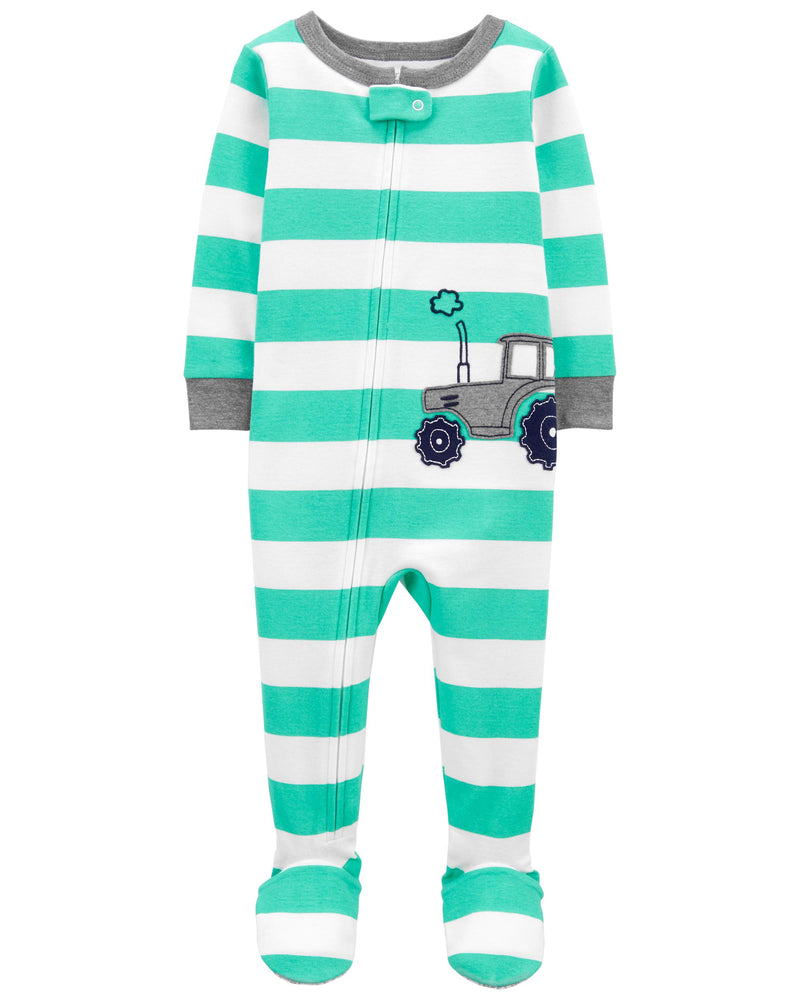 Enterizo Pijama Tractor Bebé Niño Carter's