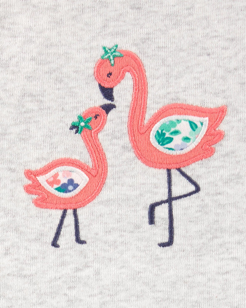 Conjunto Body Y Short Flamingo Bebé Niña Carter's