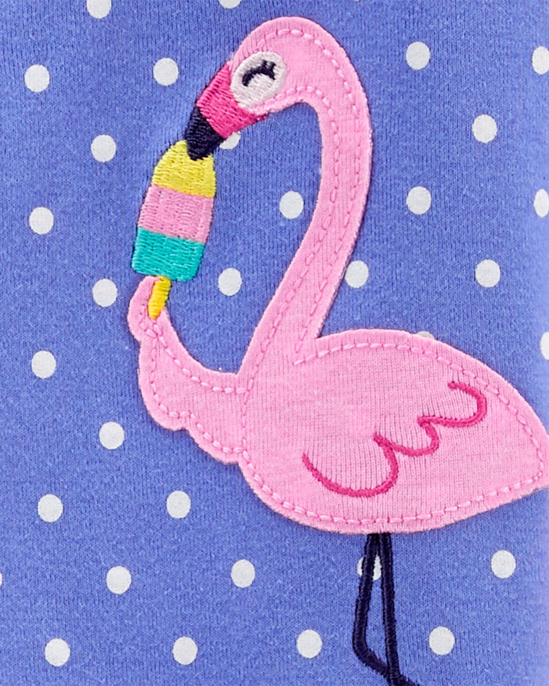 Enterizo Pijama Flamingo Con Broches Bebé Niña Carter's