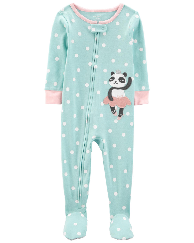 Pijama 1 Pieza Panda Ballerina 100% Algodón Bebé Niña Carters