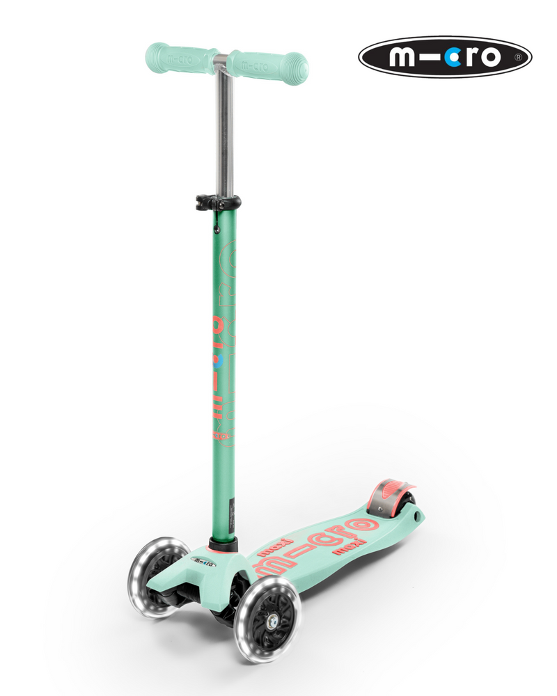 Scooter MMD144 Maxi Micro Deluxe LED Mint Niña