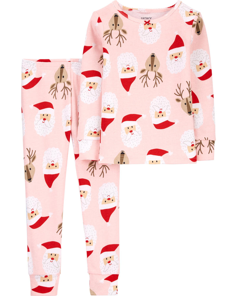 Set 2 piezas pijama navidad bebé niña Carters
